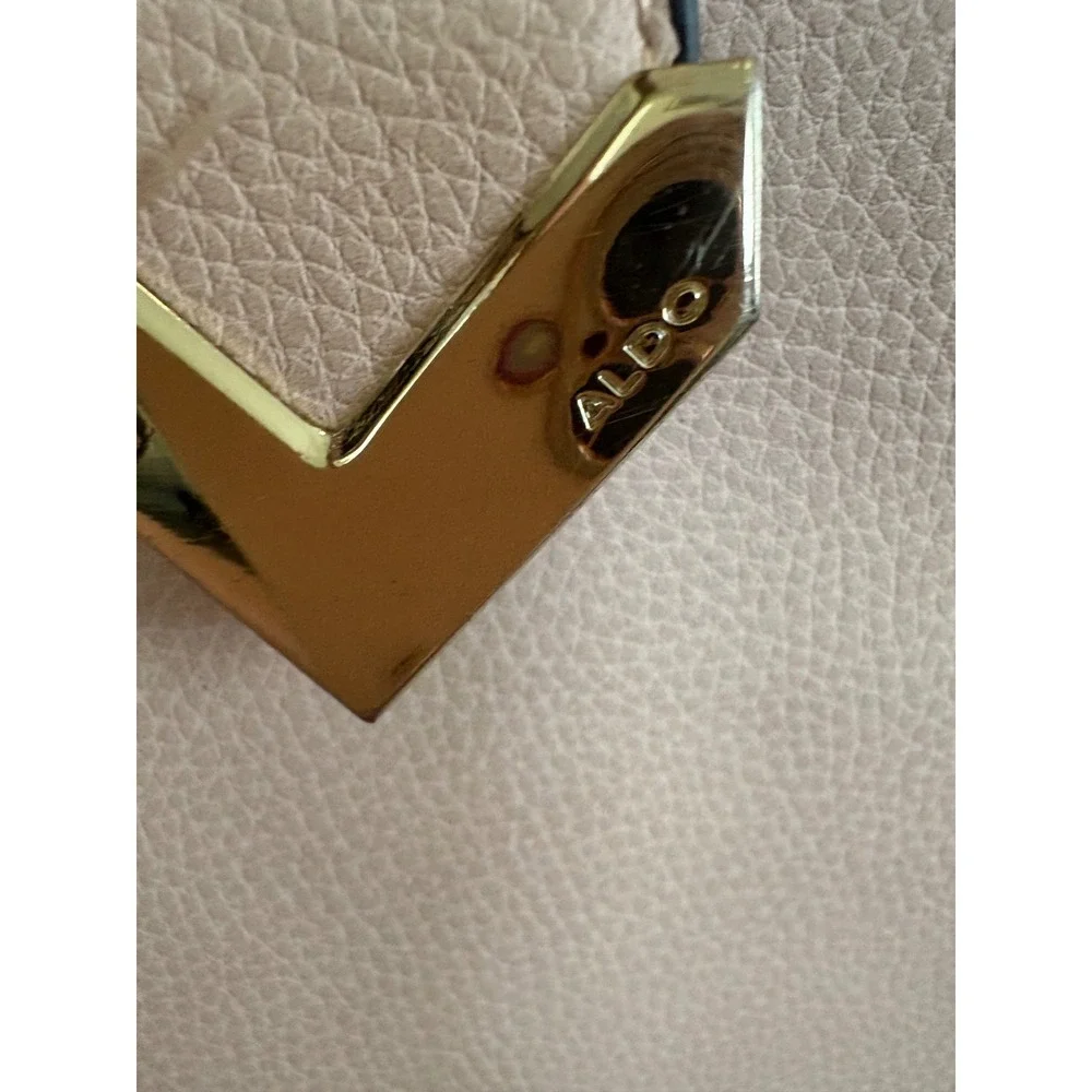 ALDO Backpack‎ Purse Women's Pink Leather Gold Hardware Travel Bag